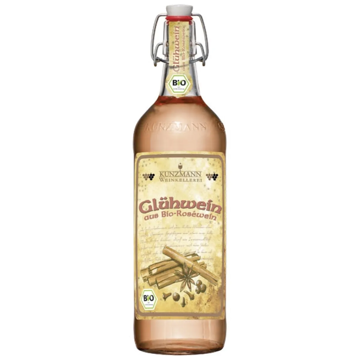 Kunzmann Rosé Glühwein Bio/Vegan süß 1 l