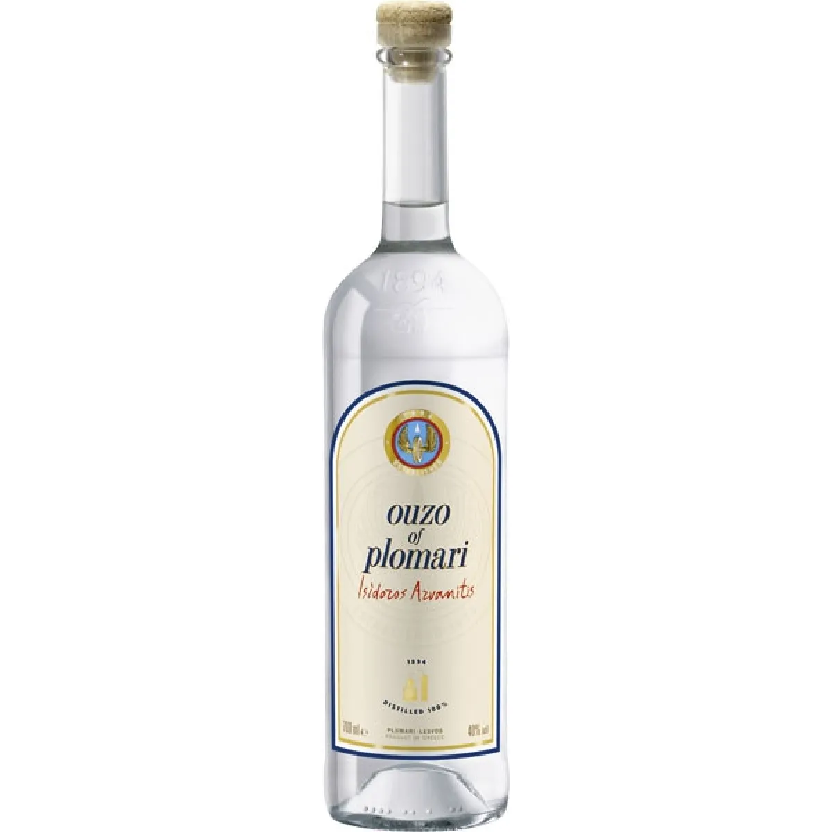 Ouzo Of Plomari 40% vol. 0,7 l