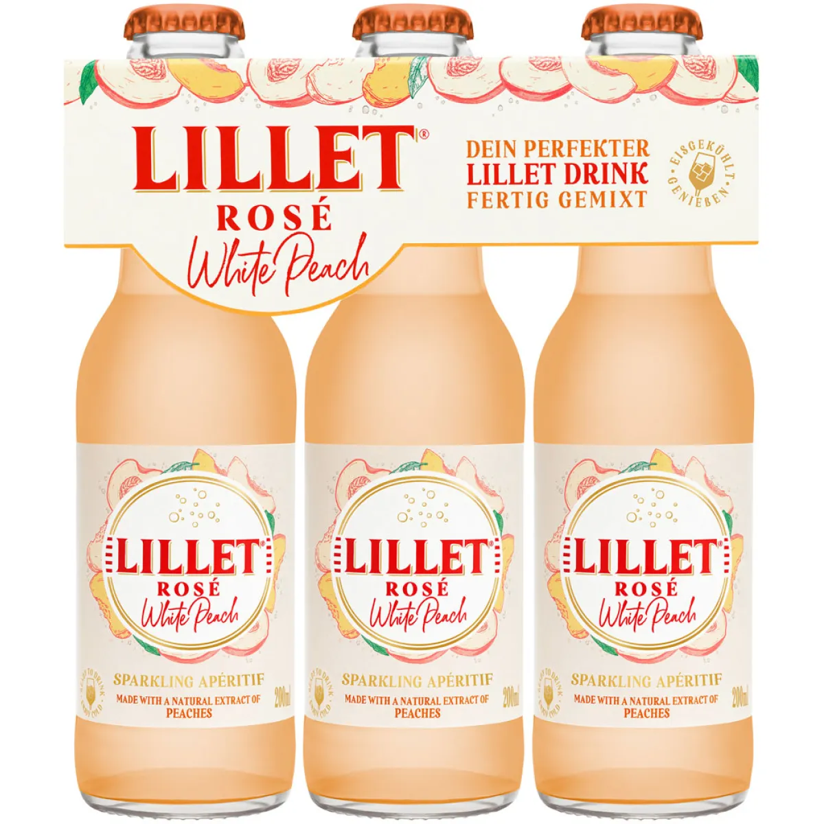 Lillet Rosé White Peach 10,3% vol. 3x0,2 l