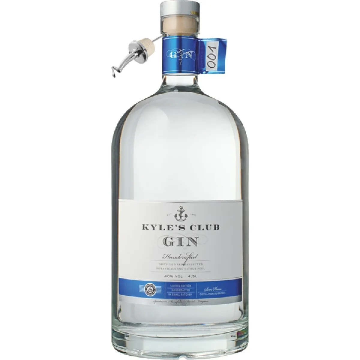 Kyle`s Club Gin 40% vol. 4,5 l