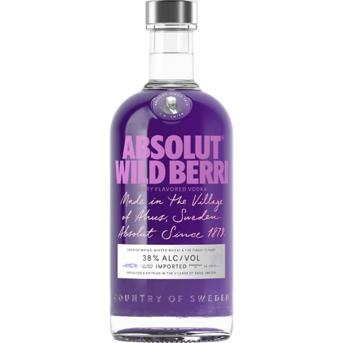 Absolut Wild Berri Flavoured Vodka 38% vol. 0,7 l