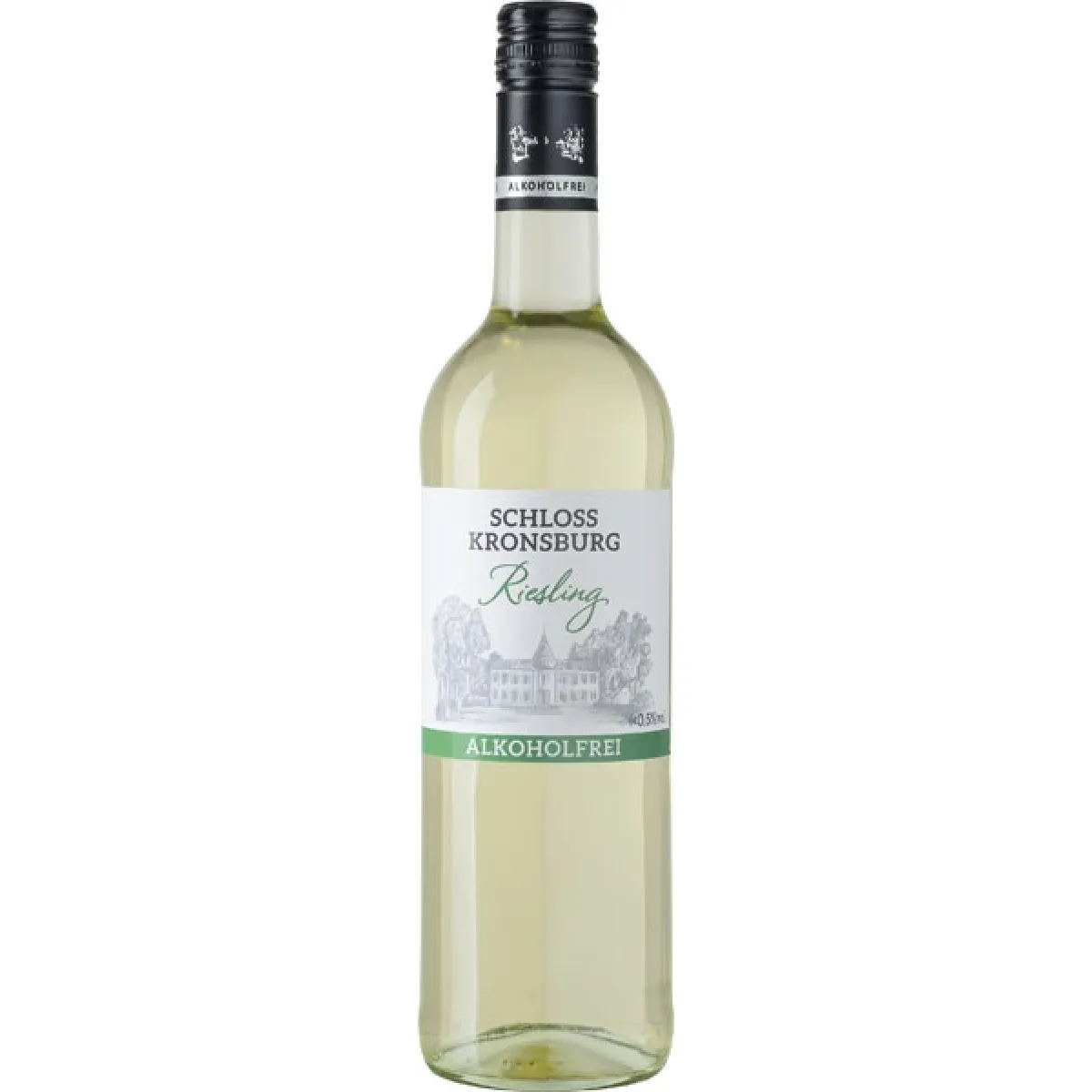 Schloss Kronsburg Riesling alkoholfrei Weißwein feinherb 0,75 l