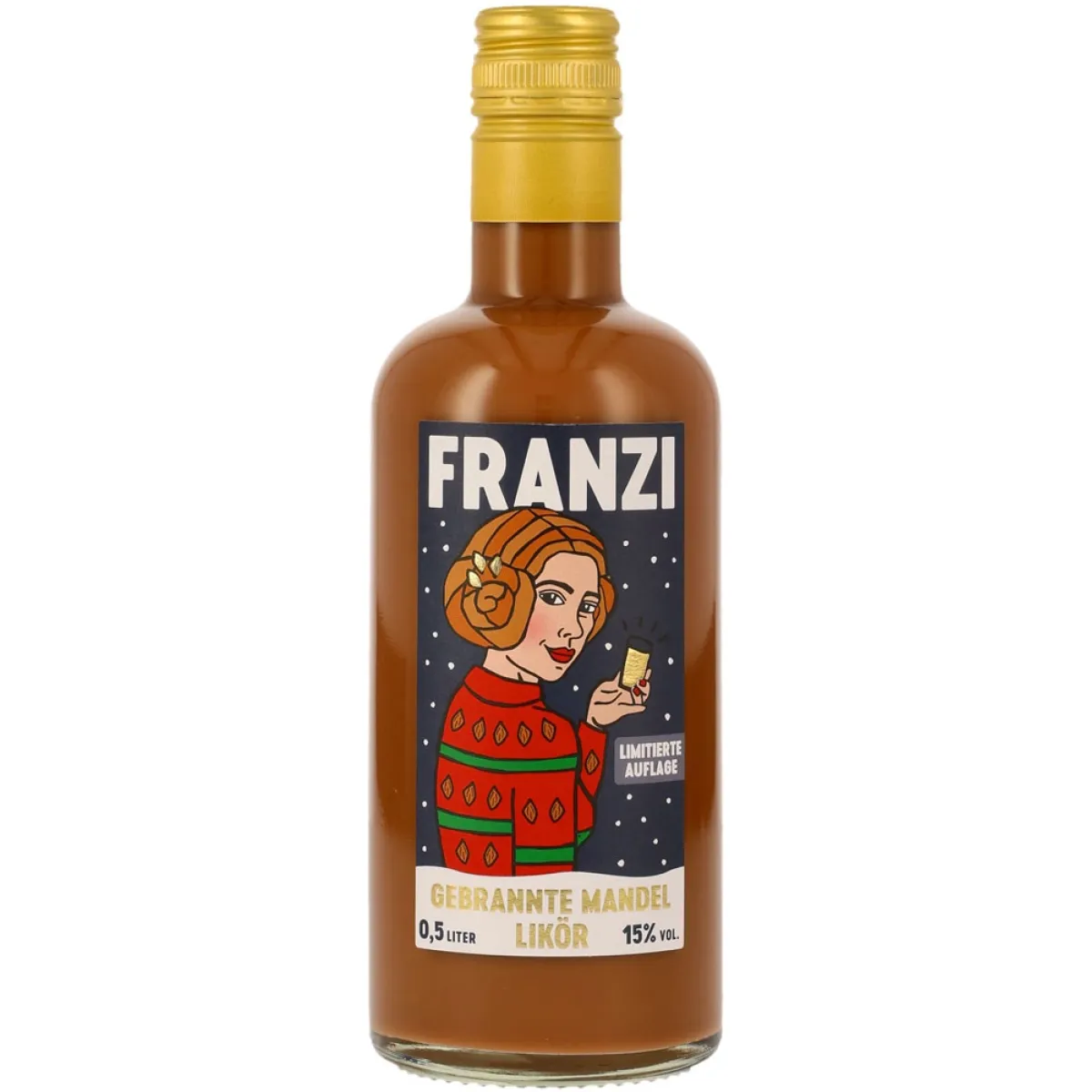 Franzi Gebrannte Mandel Likör 15% vol. 0,5 l