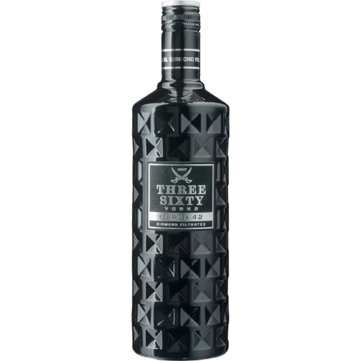 Three Sixty Vodka Black 42% vol. 0,7 l