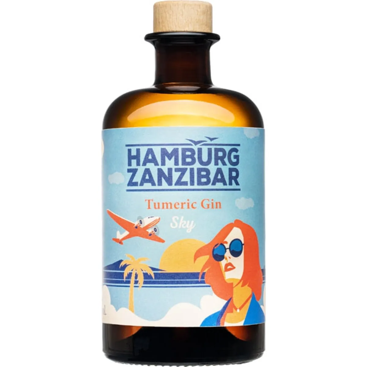 Hamburg Zanzibar Tumeric Gin Sky 40% vol. 0,5 l