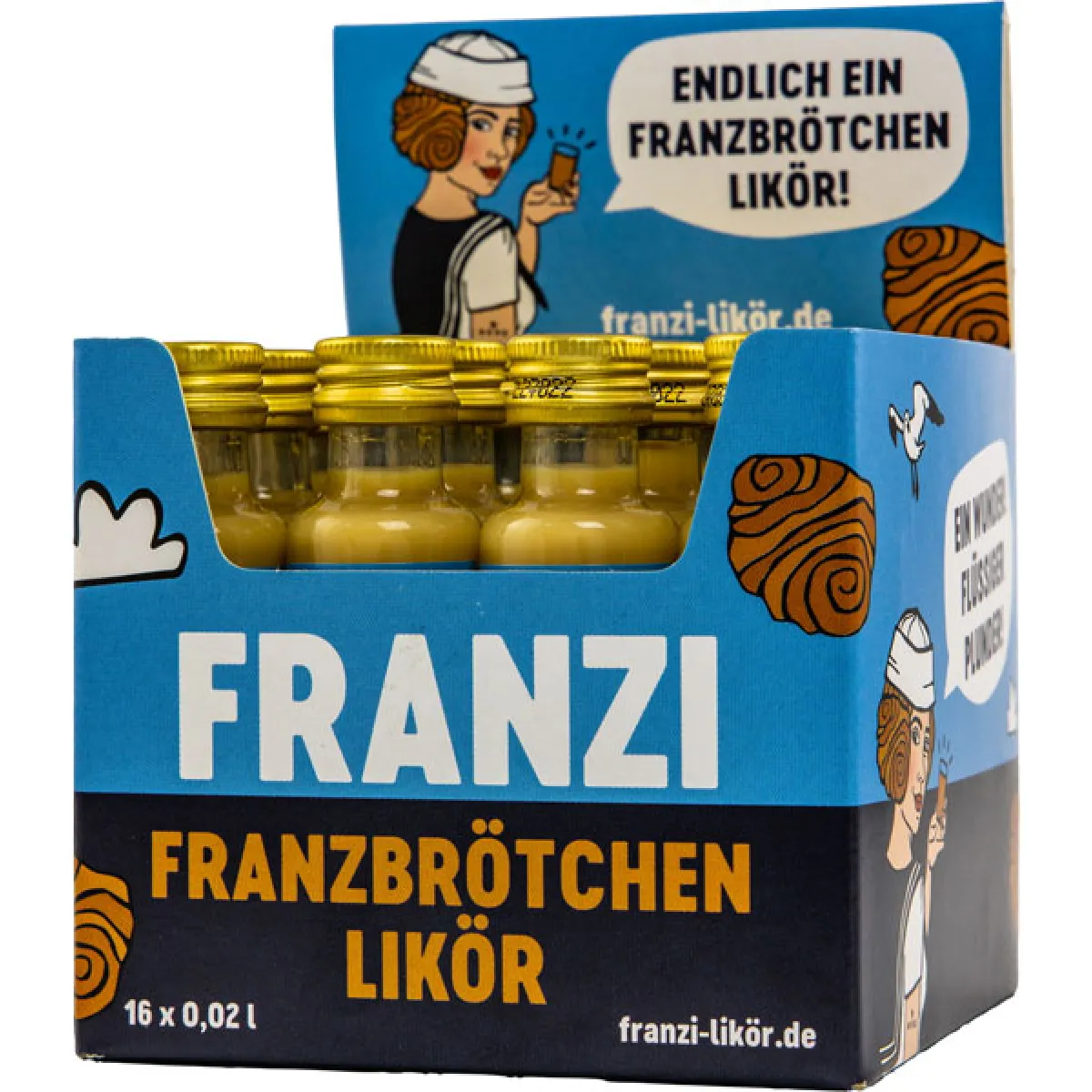 Franzi Franzbrötchen Likör 15% vol. 16x20 ml