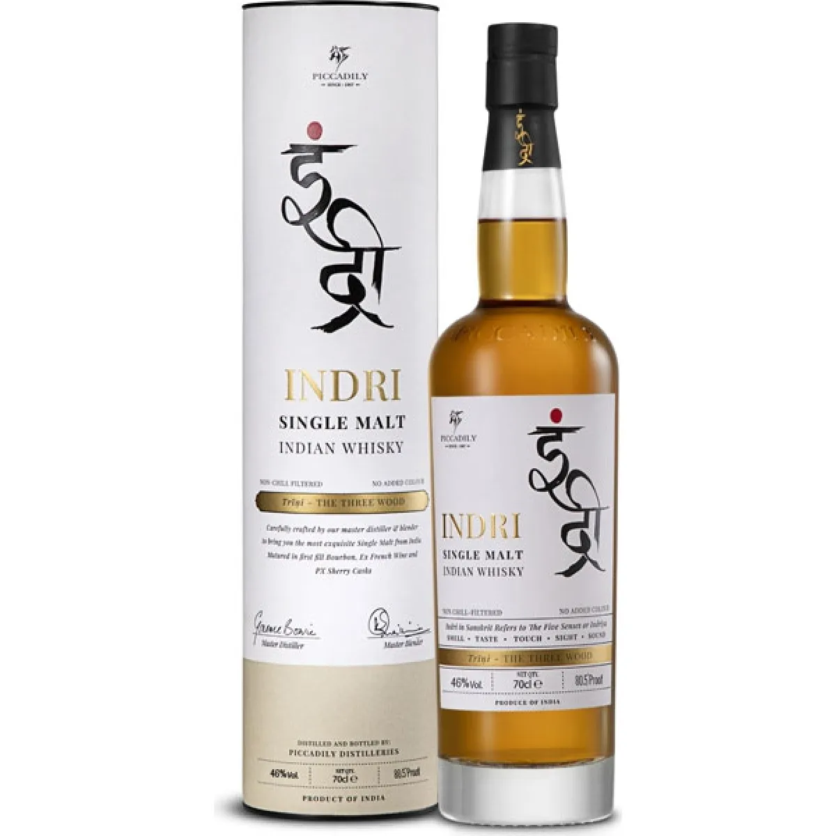 Indri Trini Indian Single Malt Whisky 46% vol. 0,7 l