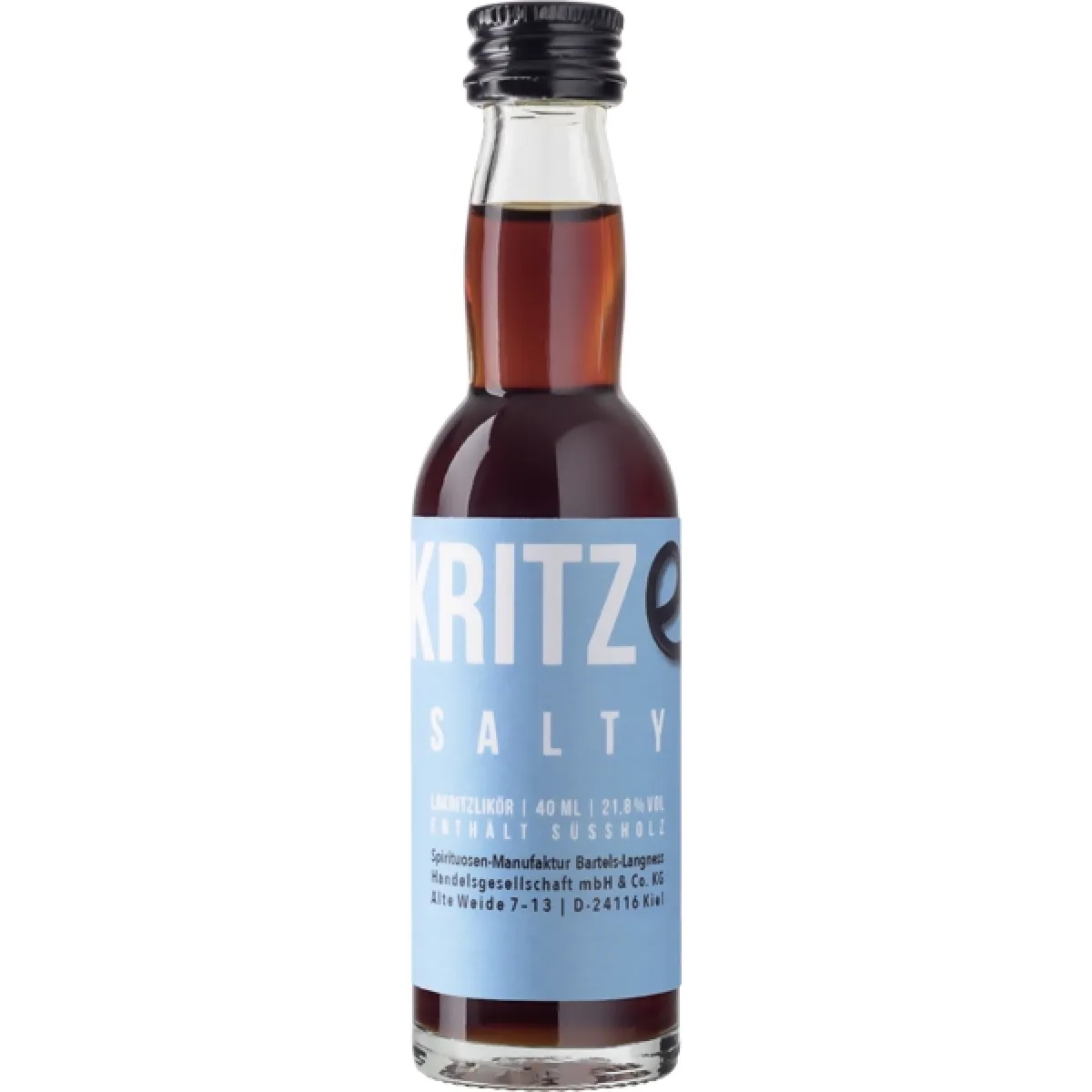 Kritze Lakritzlikör Salty 21,8% vol. 40 ml