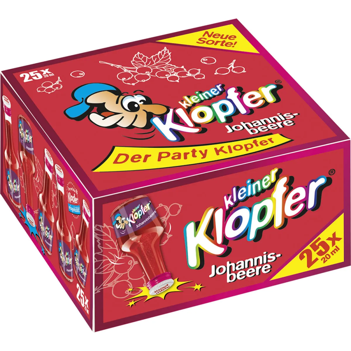 Kleiner Klopfer Johannisbeere 15% vol. 25x20 ml