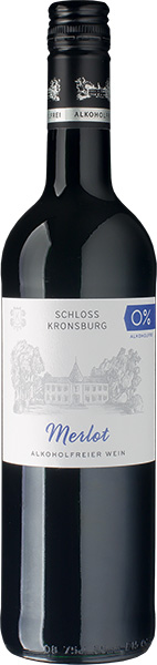 Kronsburg Schneekloth 0,75 l alkoholfrei Schloss | Rotwein Merlot halbtrocken