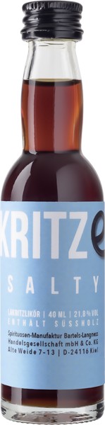 Kritze Lakritzlikör Salty 21,8% vol. 40 ml