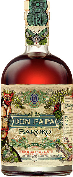 Don Papa Baroko 0,7 L Schneekloth Spirit 40% (Rum-Basis) Vol. 