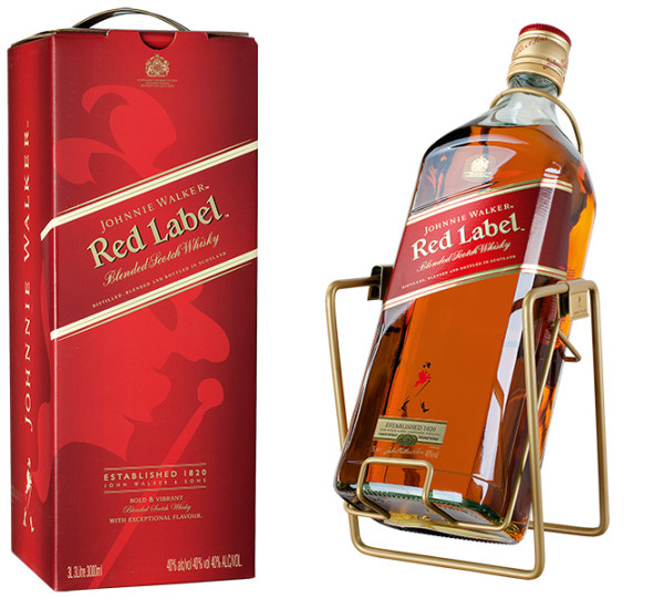 Johnnie Walker Red Label Blended Scotch 40% vol. 3 l | Schneekloth