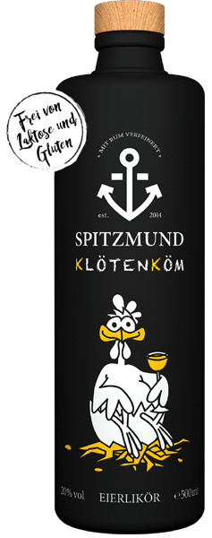 Spitzmund Klötenköm Eierlikör 20% | l Schneekloth 0,5 vol