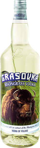 38% vol. 0,5 l Vodka Grasovka Bisongrass Schneekloth |